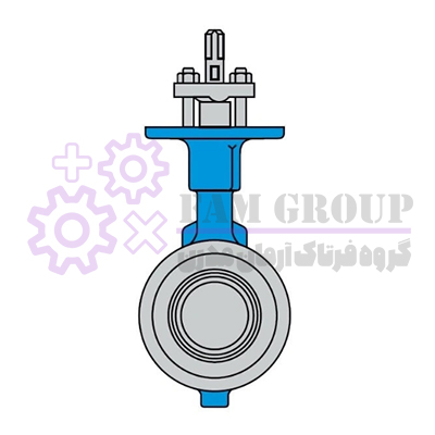 شیر پروانه ای با انتهای ویفری (Wafer Type Ends Butterfly Valve)